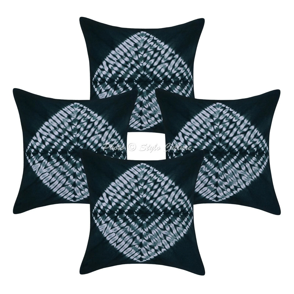 Ethnic Cushion Cover Indian Handmade Shibori Shibori Hippie Sofa Car Pillow Case