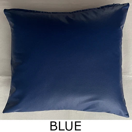 Premium PVC Faux Leather Cushion Cover Handmade Pillow Case Sofa Bed Home Decor