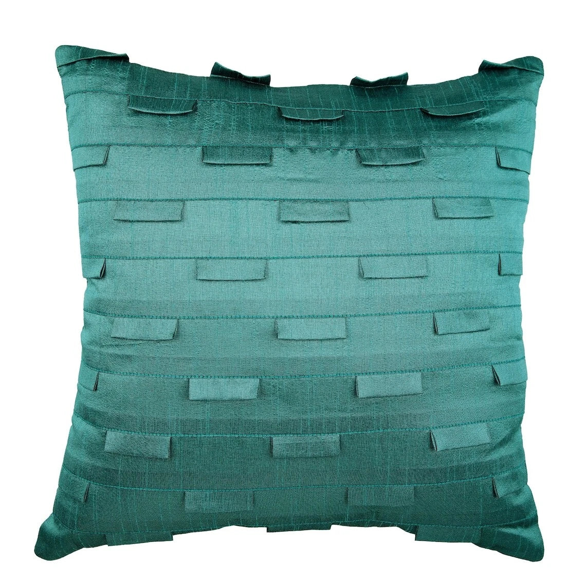 Couch Cushion Case Blue 16"x16", Bed Decor Silk Solid Color - Sophistication