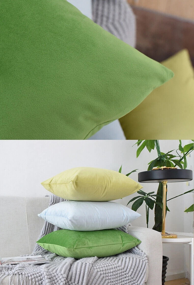 18" 20" 24" 16" Velvet Soft Cushion Cover Throw Pillow Cases Sofa Bed Home Decor