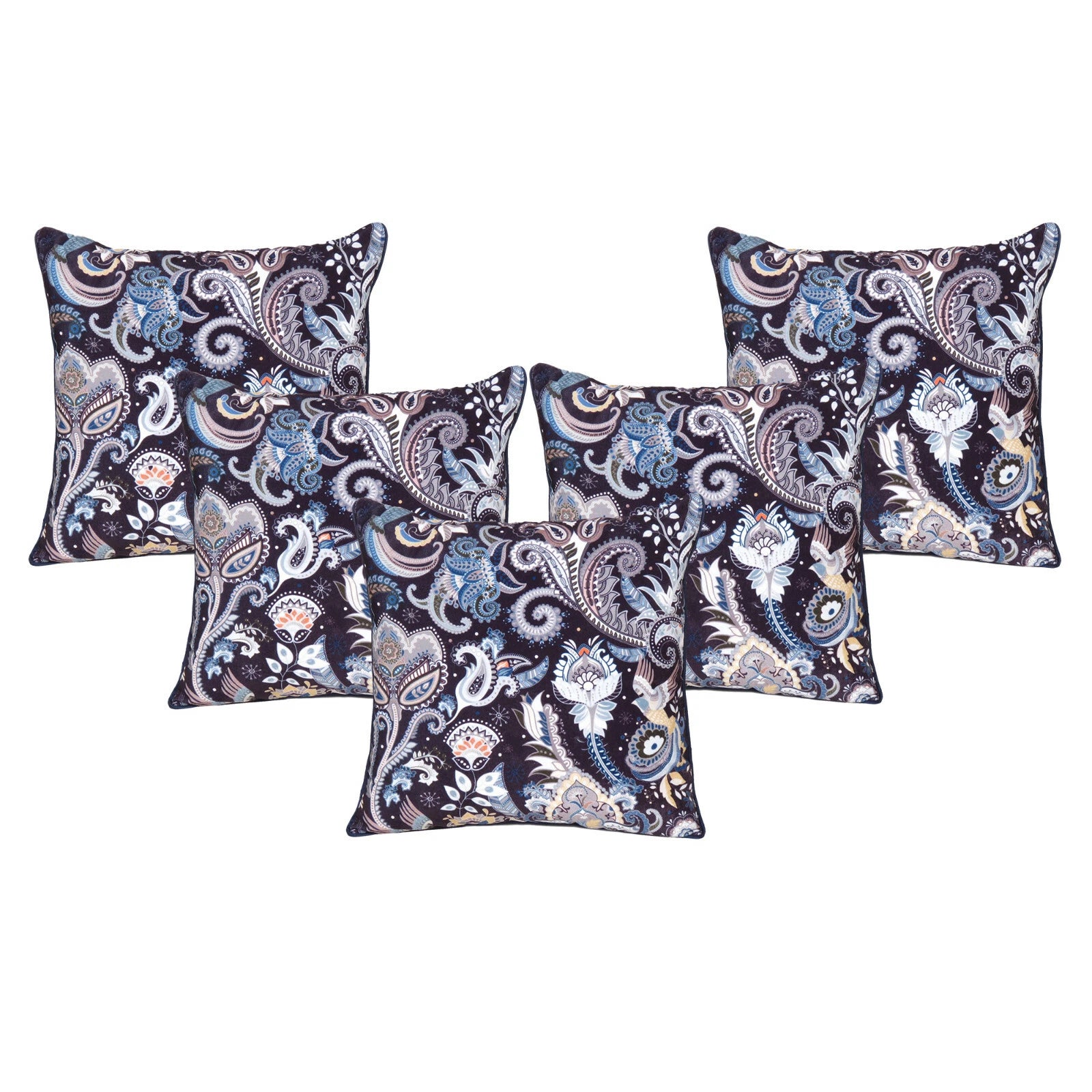 Velvet Pillowcase Cover Home Sofa Bed Decorative Cushion Covers Soft Pillows 5Pc