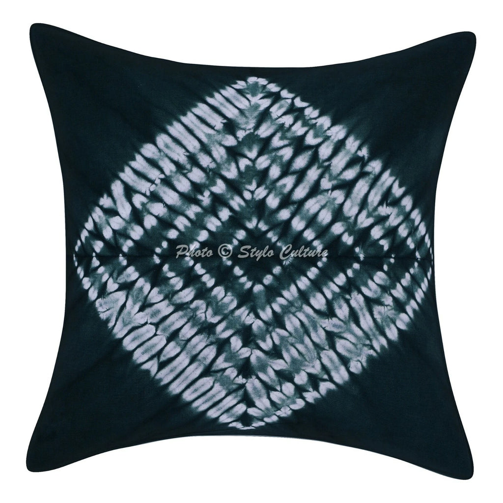 Ethnic Cushion Cover Indian Handmade Shibori Shibori Hippie Sofa Car Pillow Case