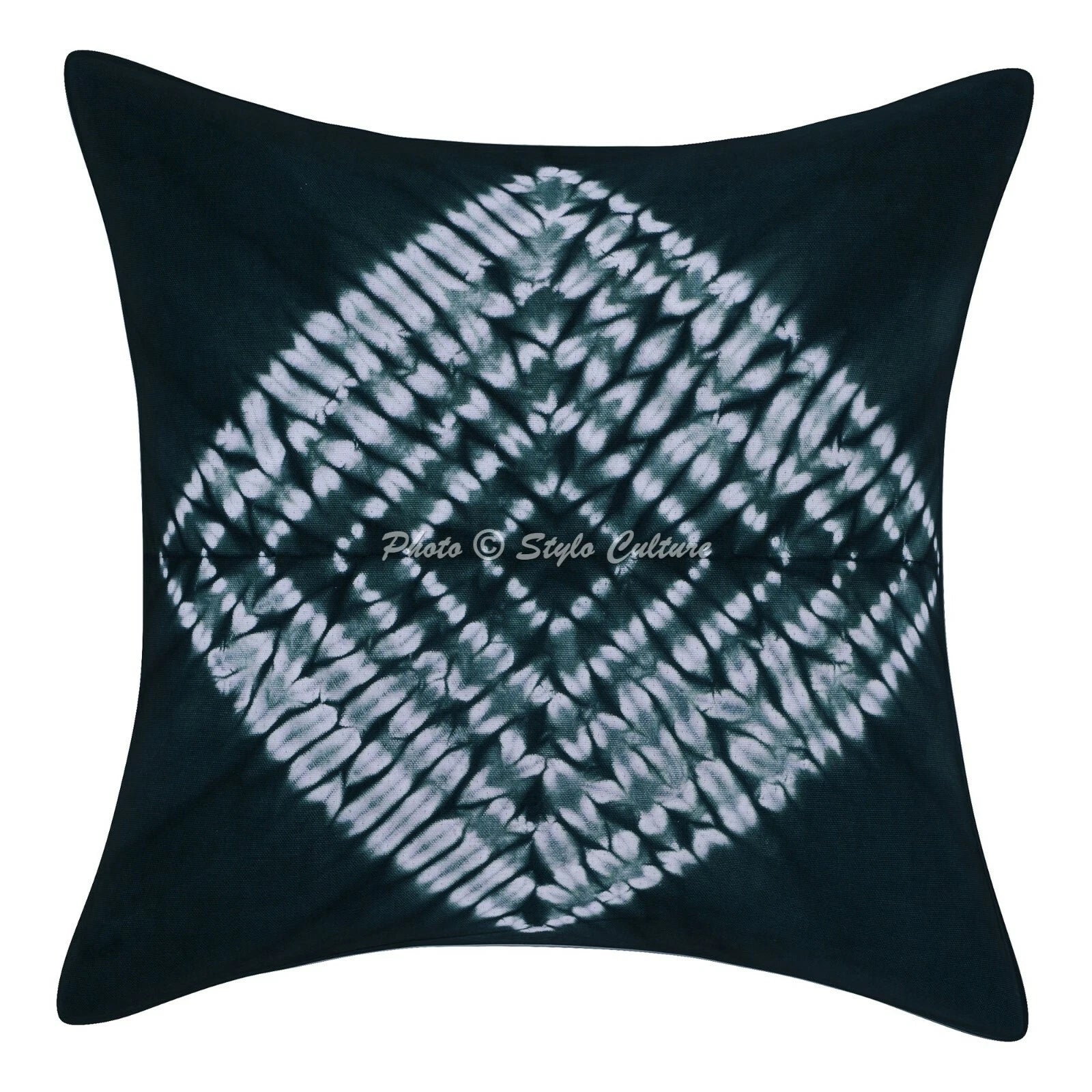 Ethnic Cushion Cover Indian Handmade Shibori Shibori Hippie Sofa Car Pillow Case