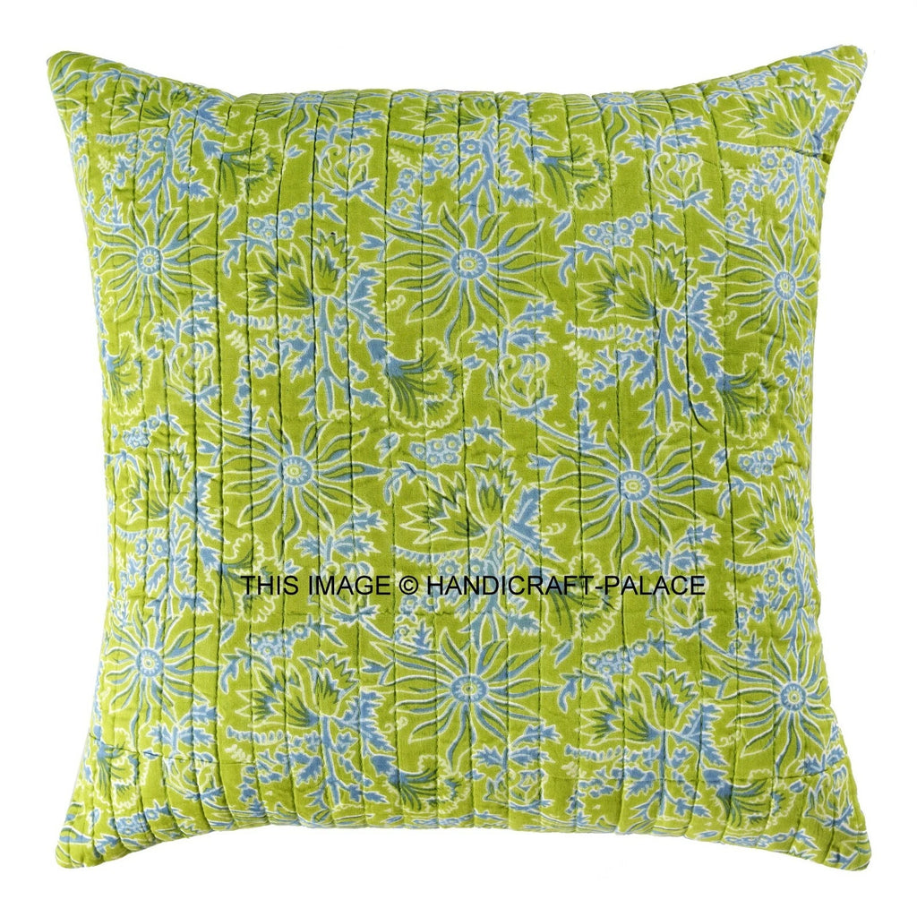 Indian Handmade Kantha Cotton Cushion Cover Bed Pillow Cases Sofa Throw-16"