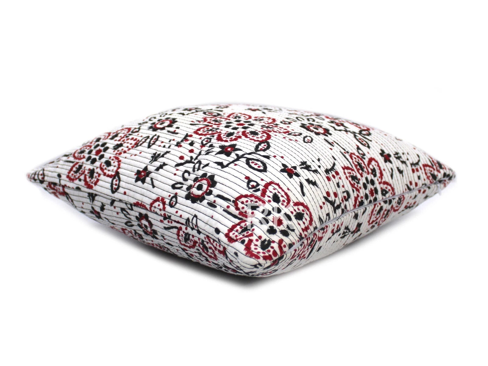 Pair Set Quilted Pillow Cover Case Couch Floral Cushion Cover Home Decorative