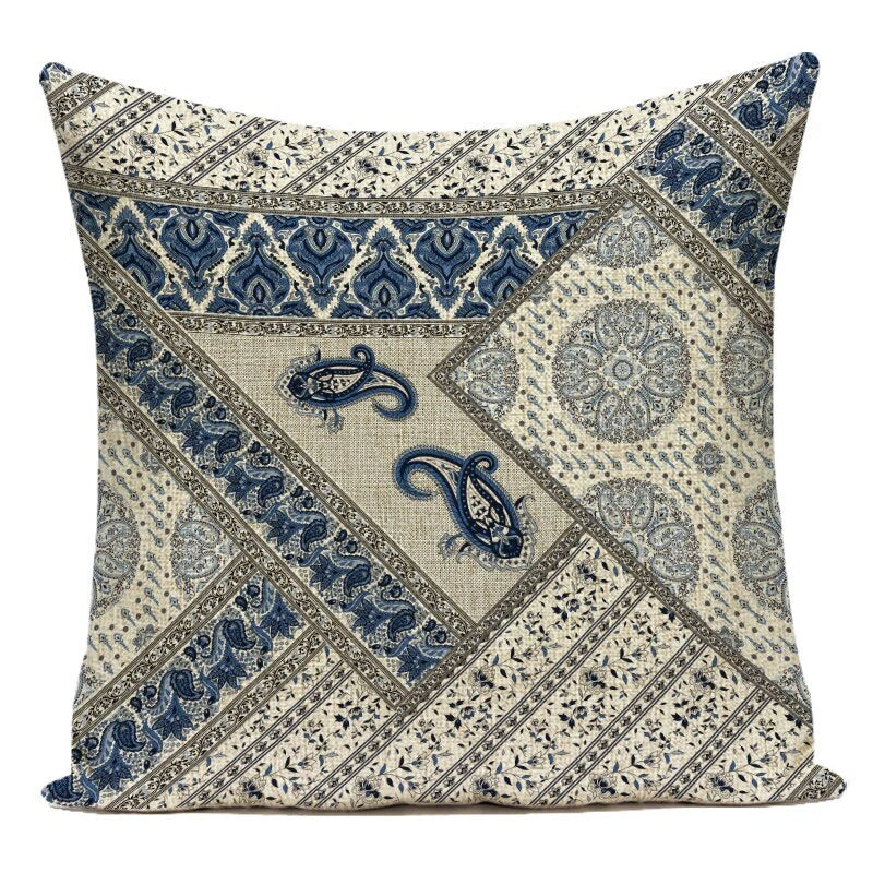 Retro Geometry Decorative Throw Pillow Case Sofa Chair Bed Cushion Cover Ethnic