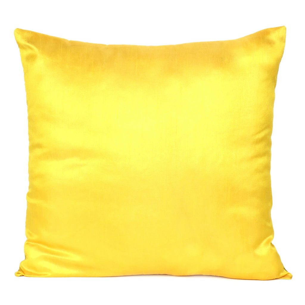 Throw Cushion Cover Square Yellow Pillow Case Sofa Car Waist Cases Home Decor
