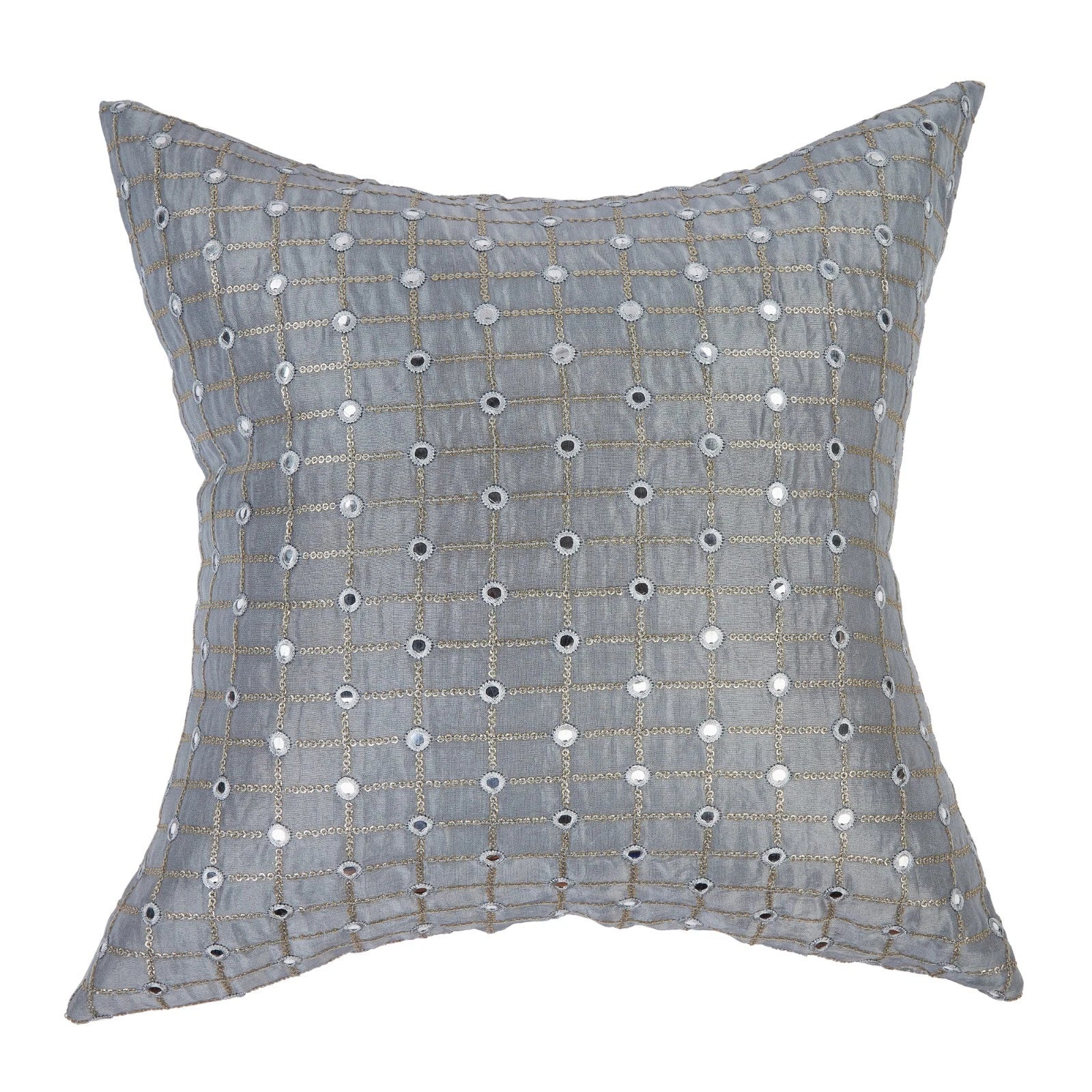 silver pillow cover for couch designer throw pillow embroidered pillow cover 2pc