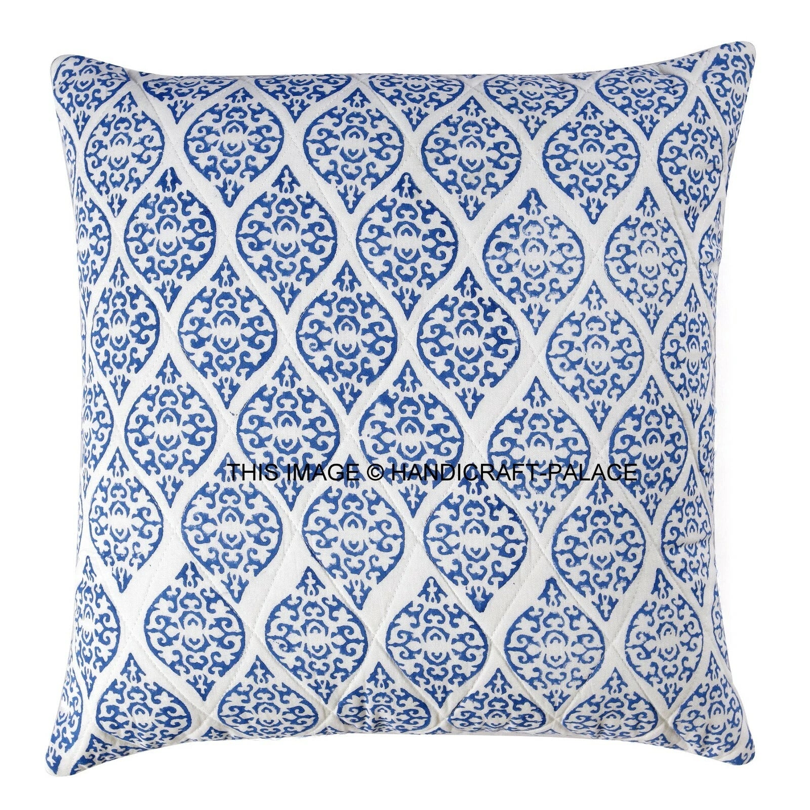 Indian Handmade Kantha Cotton Cushion Cover Bed Pillow Cases Sofa Throw-16"
