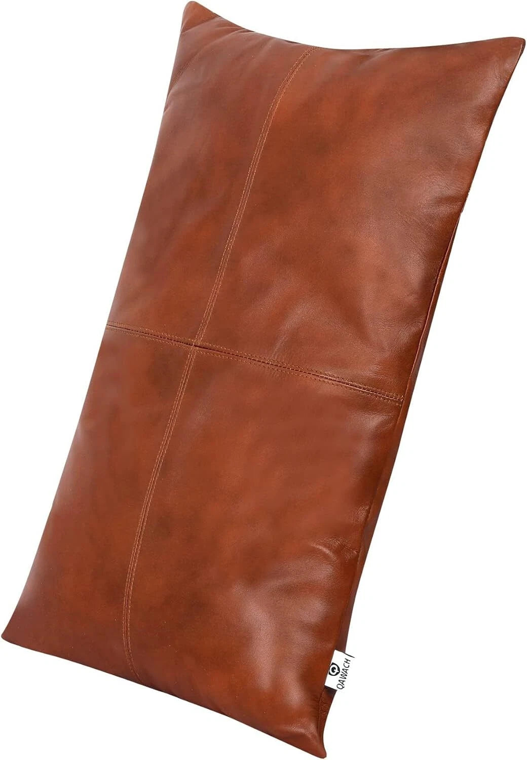 High-quality lambskin rectangular Tan Antique Plen Pillow Cover For Sofa Cushion