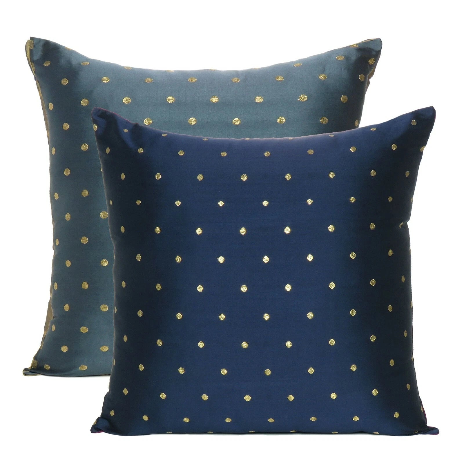 Pillow Case Art Silk Reversible Bed Cushion Cover Modern Throw Pillow Cover