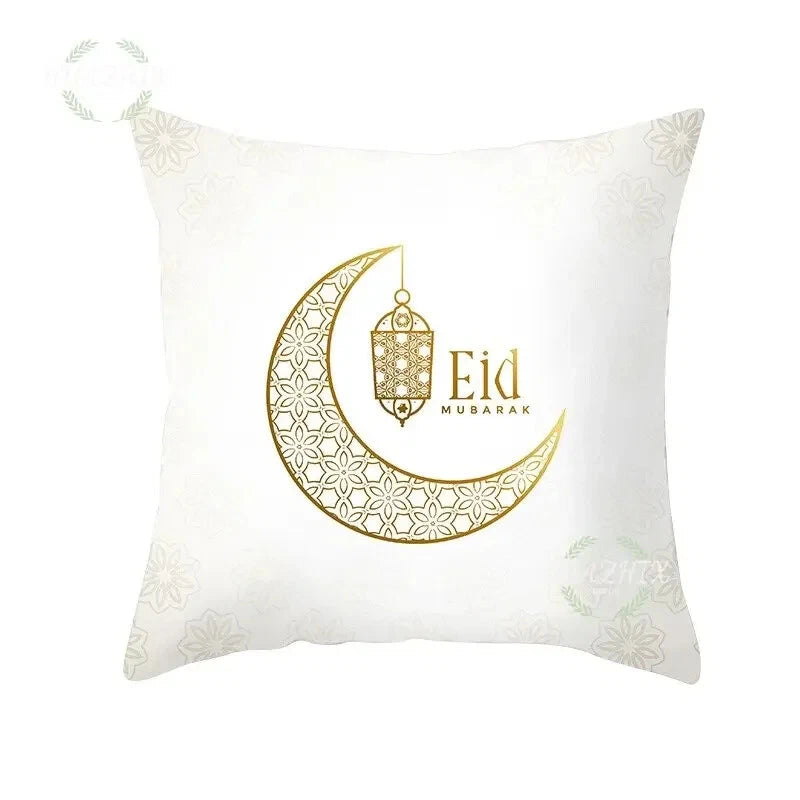 Ramadan Decoration Pillowcase Mosque Muslim Pillow Family Sofa Bed Eid Mubarak