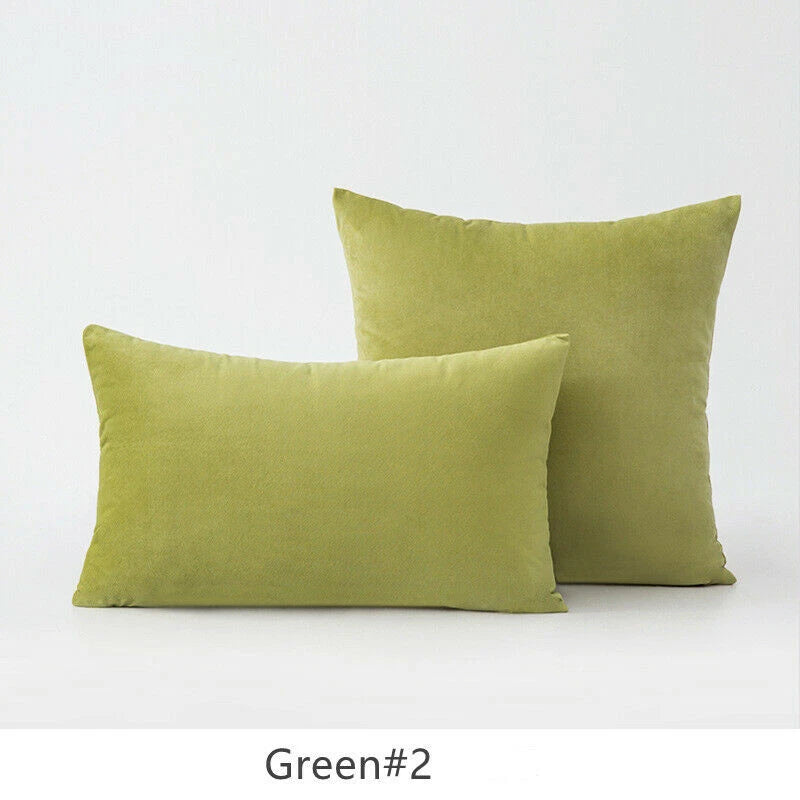 18" 20" 24" 16" Velvet Soft Cushion Cover Throw Pillow Cases Sofa Bed Home Decor