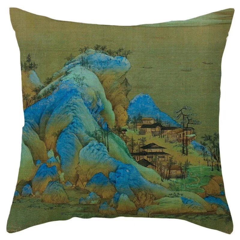 Chinese Style Throw Pillow Covers Cushion Cases Sofa Bed Pillowslip Luxury Decor