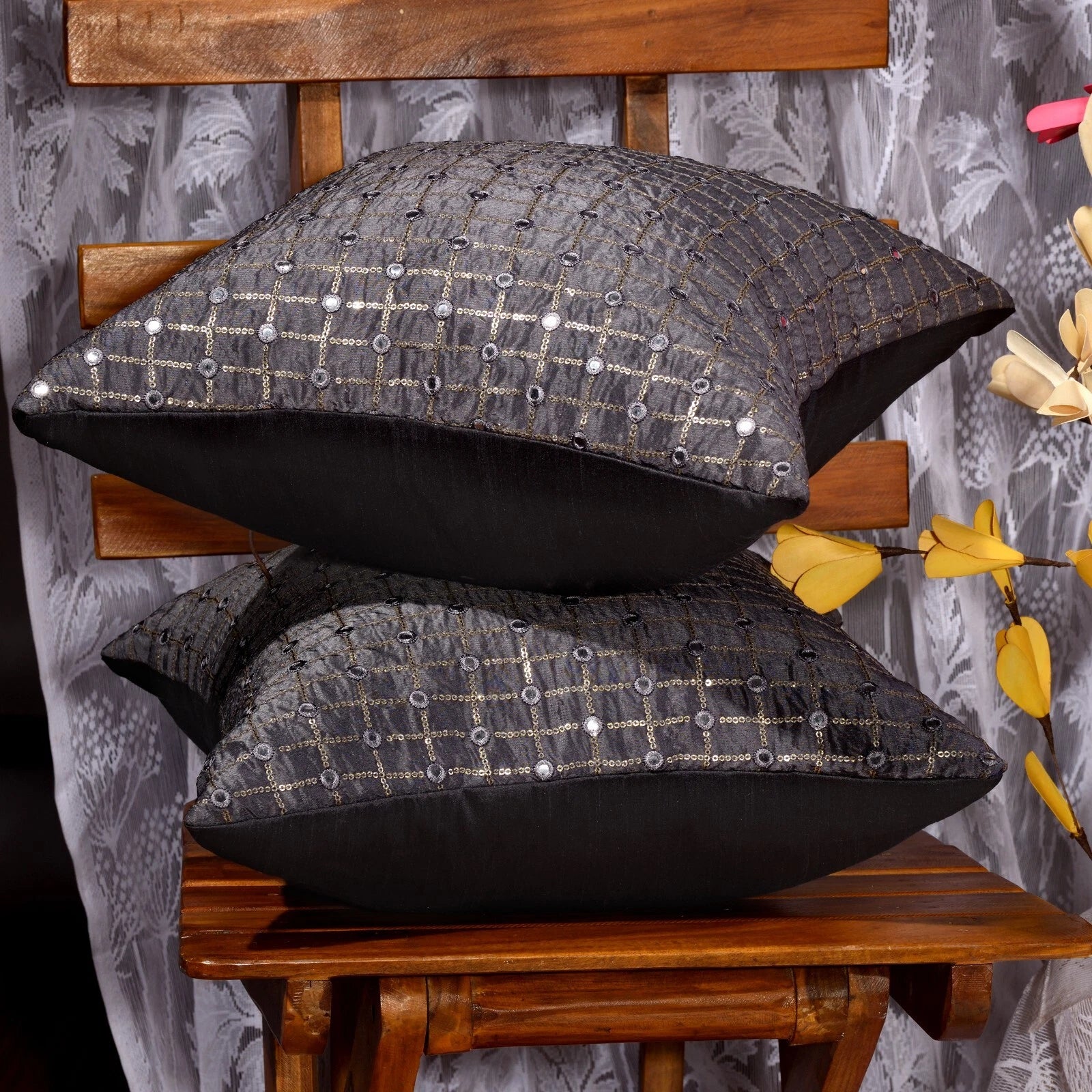 throw pillows for couch home decor living room cushion cover gray pillowcases 2p