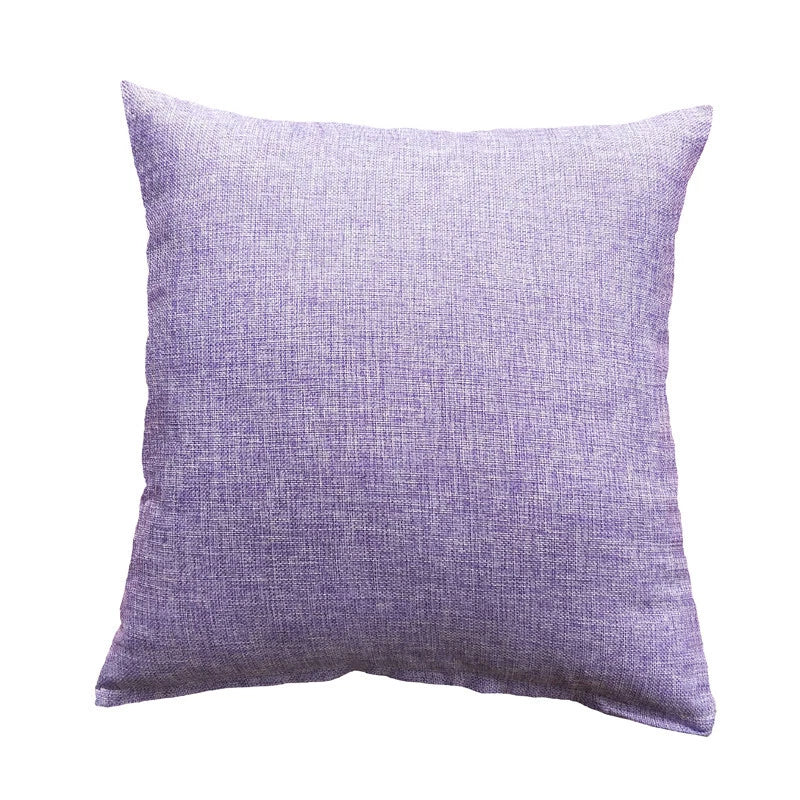 Solid Linen Cushion Cover Throw Pillow Cases for Couch Sofa Bed 16" 18" 20"