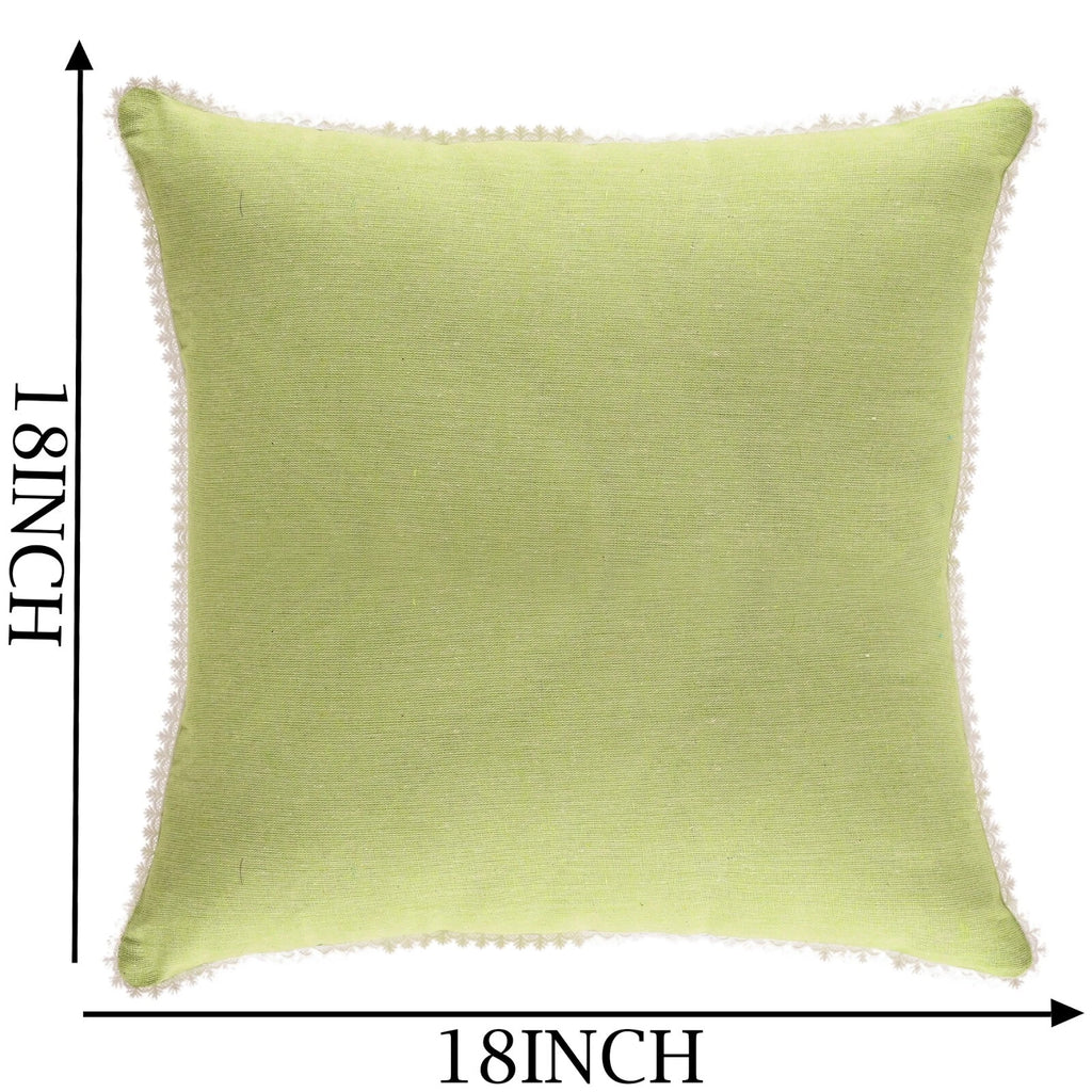 Cushion Cover Home Sofa Decor Cotton Throw Pillow Case Covers Solid with Lace S5