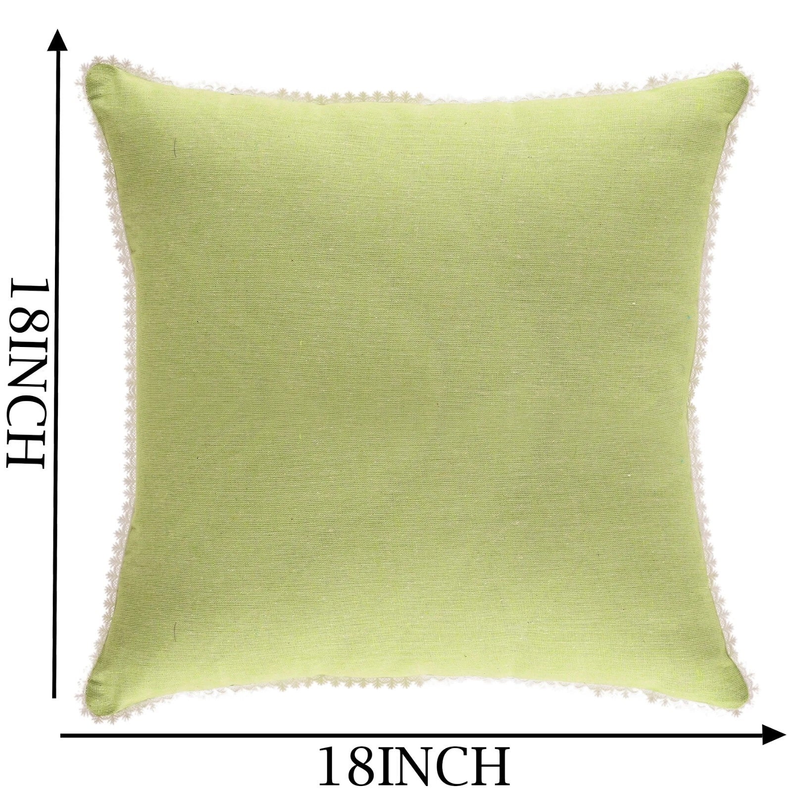 Cushion Cover Home Sofa Decor Cotton Throw Pillow Case Covers Solid with Lace S5