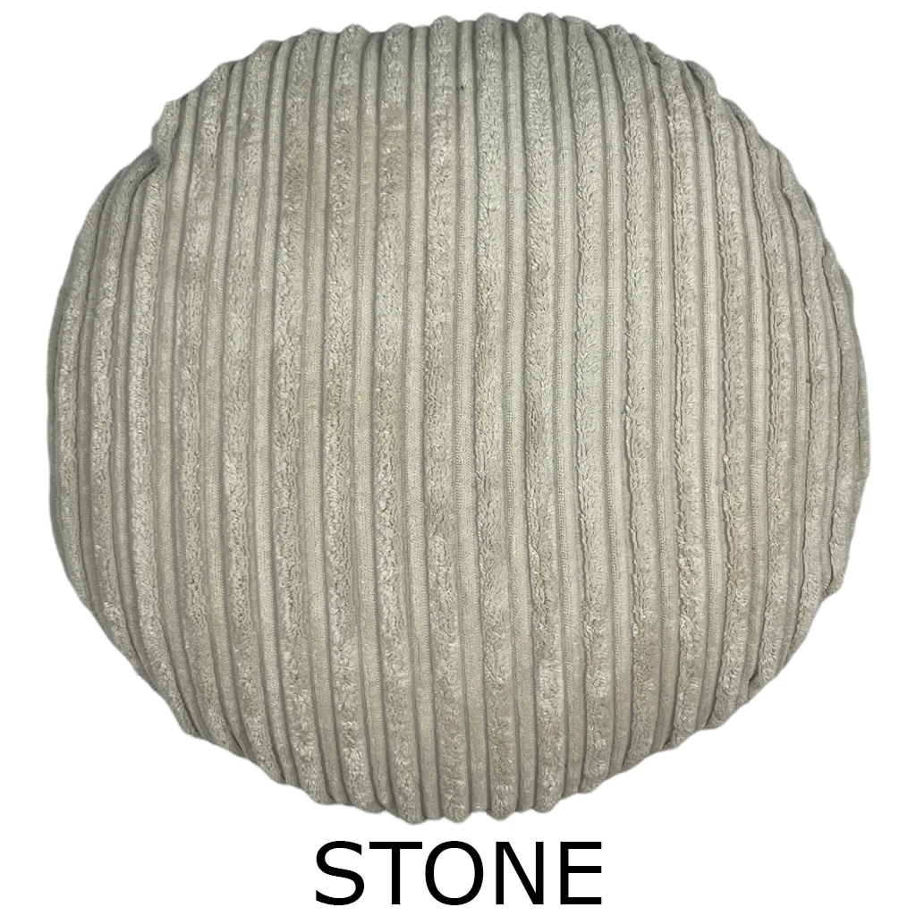 Premium Circle Jumbo Cord Cushion Cover Round Pillow Case Soft Handmade Sofa Bed