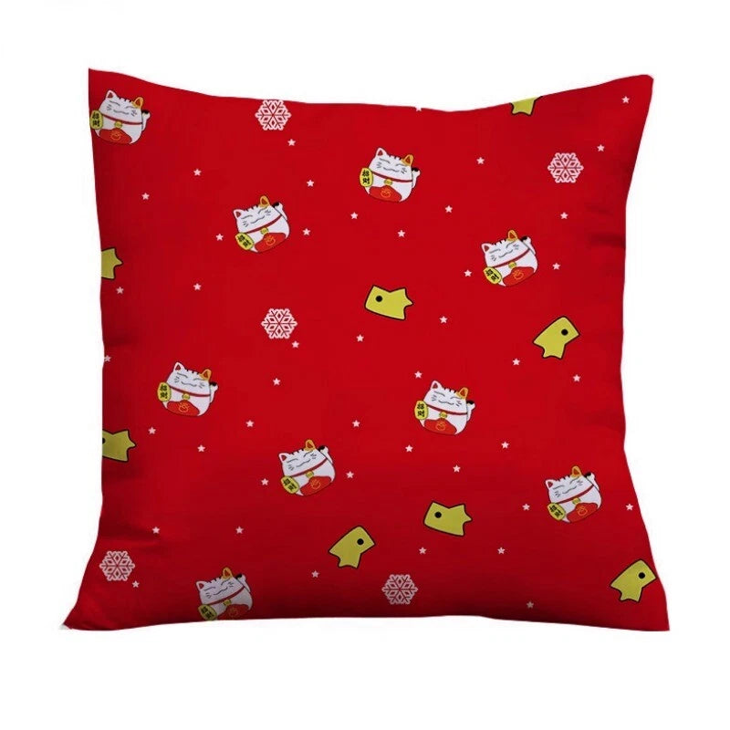 PC Japanese Throw Pillow Covers Cushion Cases Sofa Bed Pillowslips Home Decor
