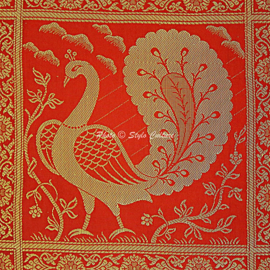 Brocade Elephant Cushion Cover Decorative Indian Bedding Sofa Pillow Case Cover