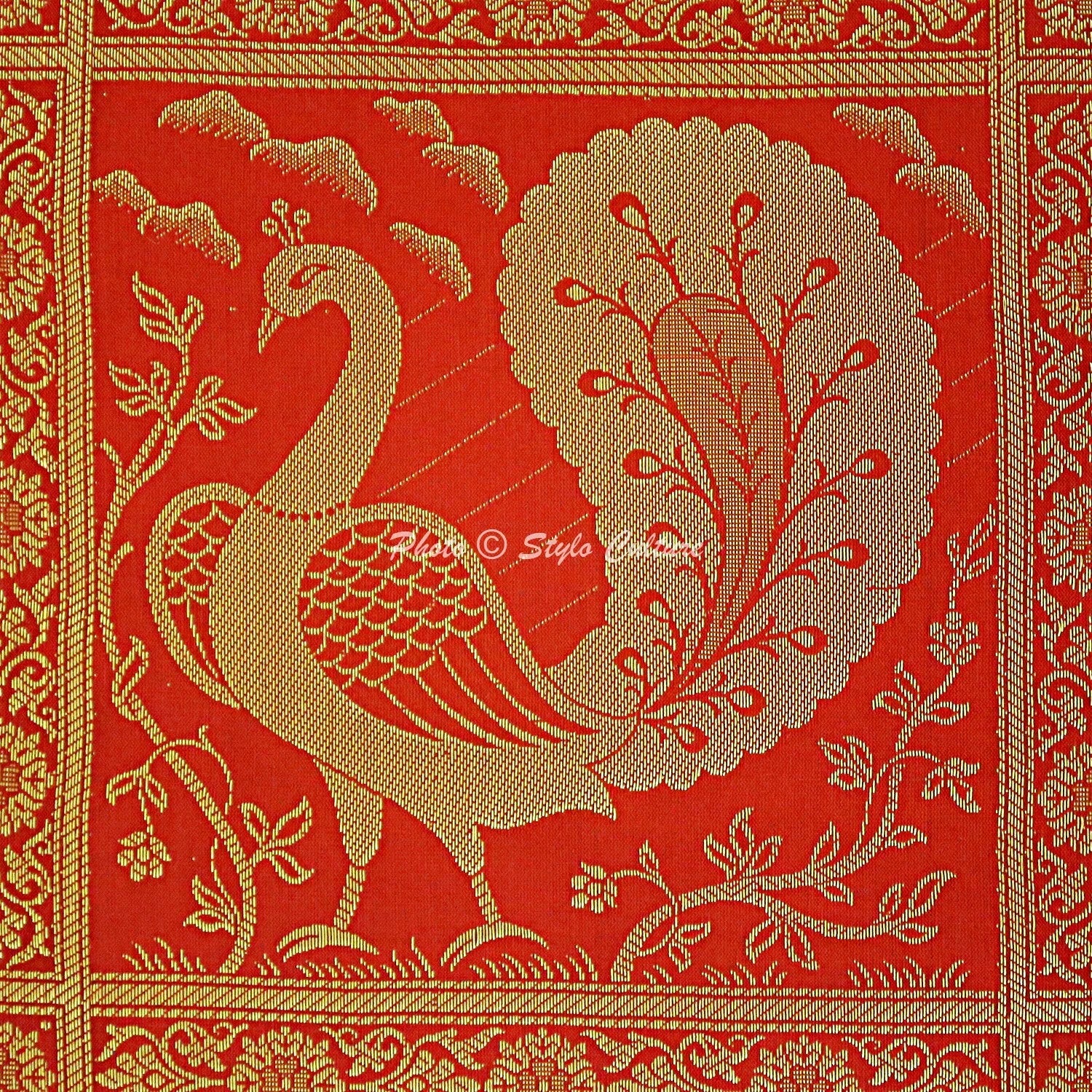 Brocade Elephant Cushion Cover Decorative Indian Bedding Sofa Pillow Case Cover