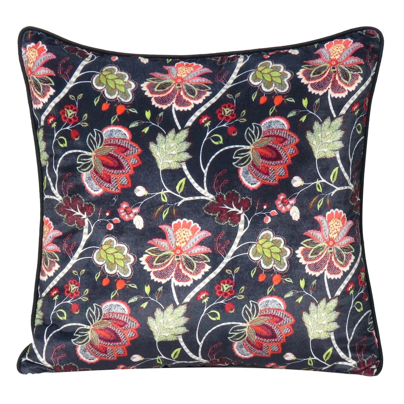 Velvet Cushion Cover Flower Print Throw Pillowcase Home Bed sofa Cozy Decorative