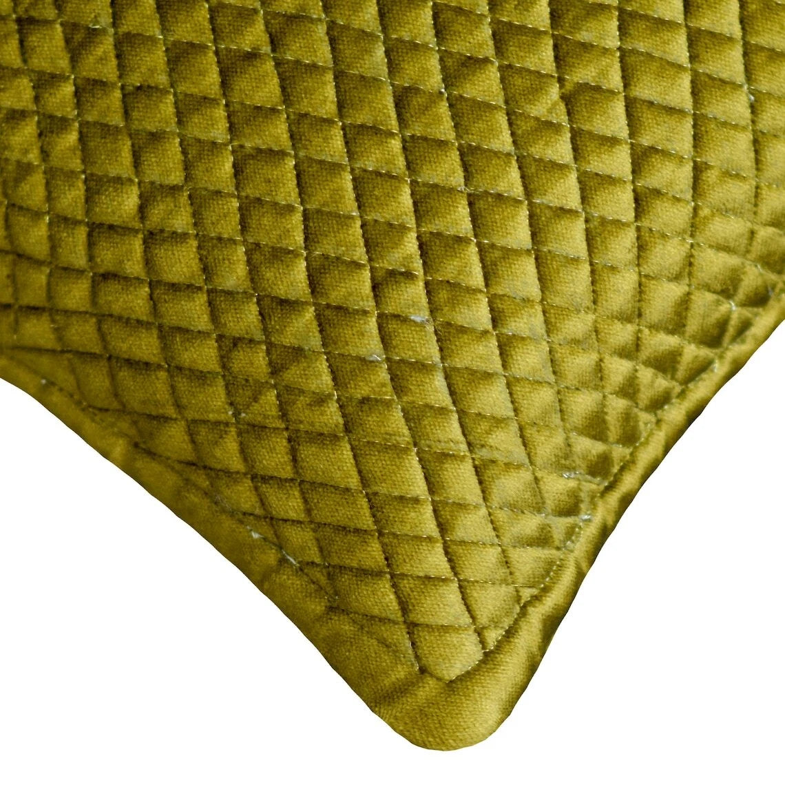 Couch Cushion Case Green 16"x16", Bed Decor Velvet Fabric - Chartreuse Energy