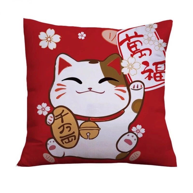PC Japanese Throw Pillow Covers Cushion Cases Sofa Bed Pillowslips Home Decor