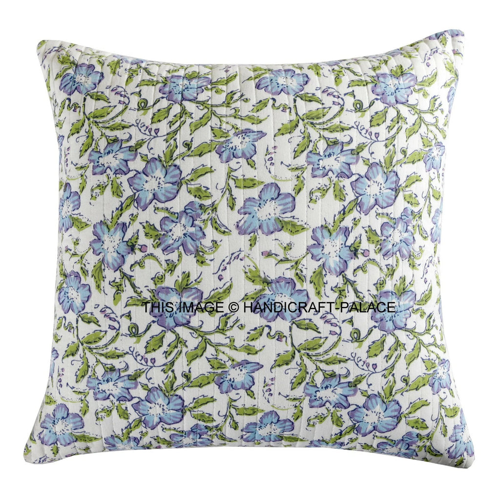 Indian Handmade Kantha Cotton Cushion Cover Bed Pillow Cases Sofa Throw-16"