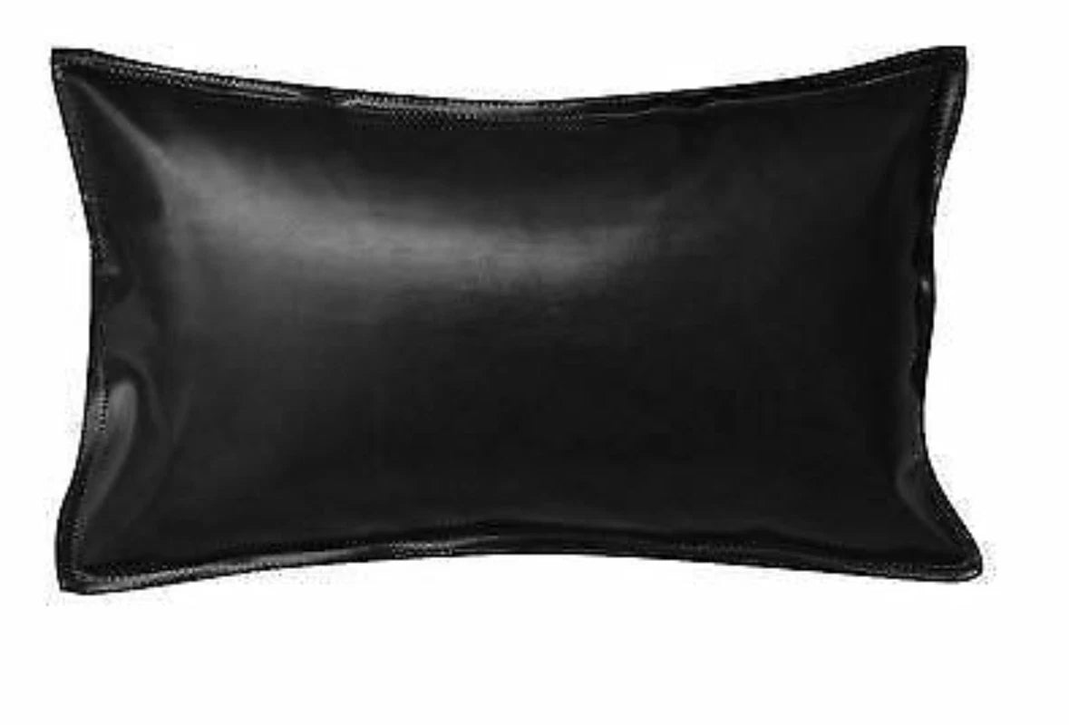 Faux Leather Throw Pillow Case Square Luxury Cushion Covers Bar Sofa Home Decor