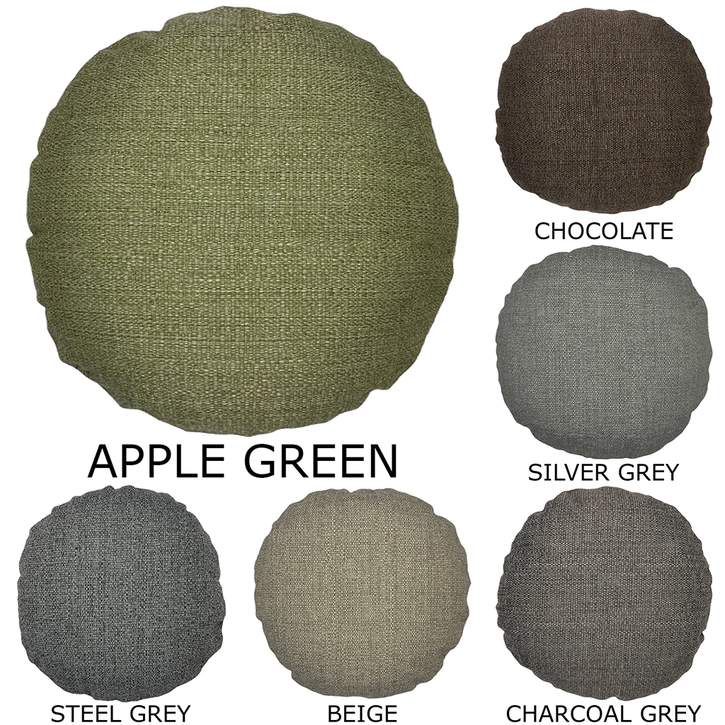 Premium Circle Basket Weave Like Cushion Cover Woven Round Pillow Case Sofa Bed