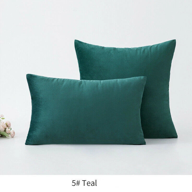 18" 20" 24" 16" Velvet Soft Cushion Cover Throw Pillow Cases Sofa Bed Home Decor