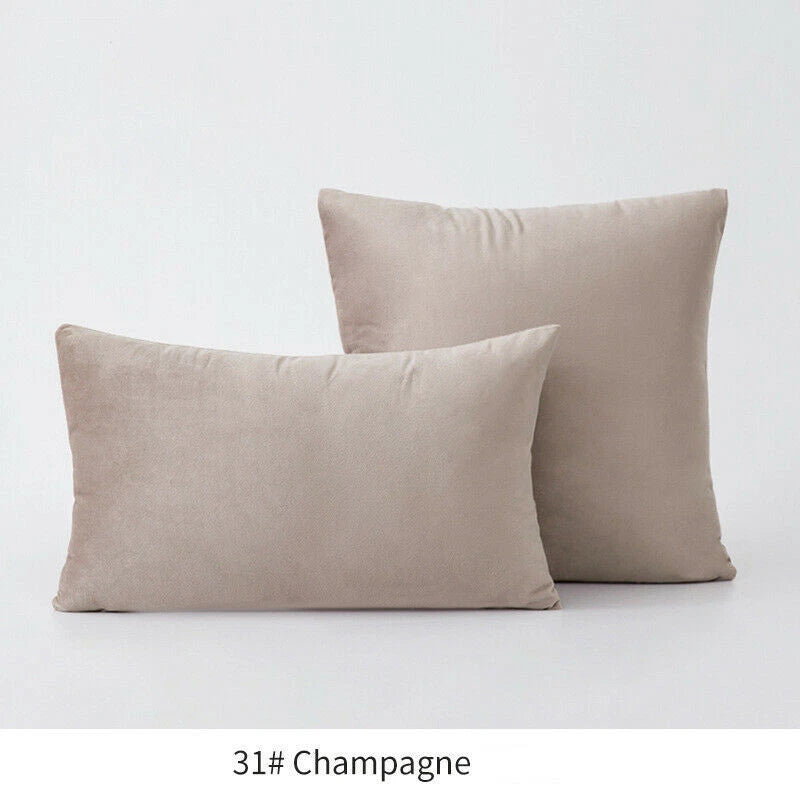 18" 20" 24" 16" Velvet Soft Cushion Cover Throw Pillow Cases Sofa Bed Home Decor