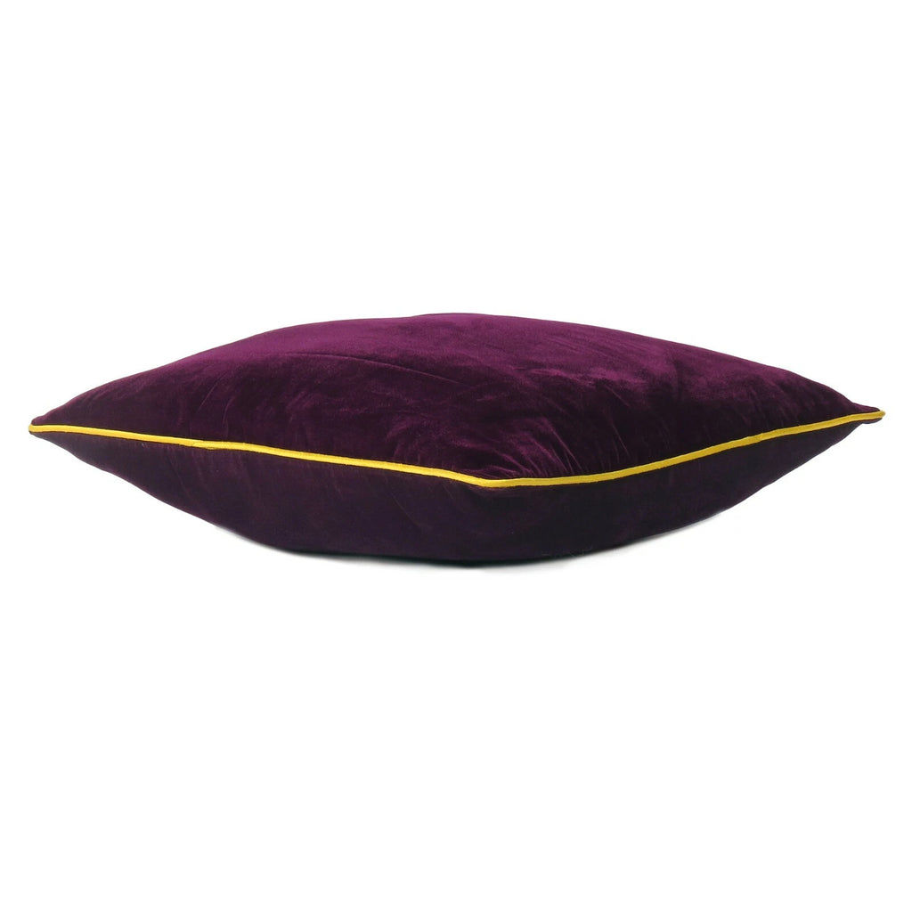 Premium Wine Velvet Pillowcase Cushion Cover with Zipper Closure For Home Decor