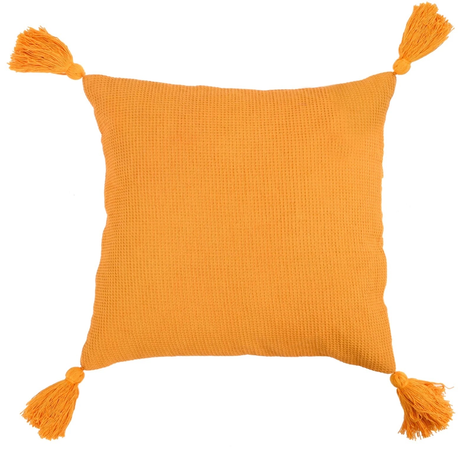 Solid Cushion Cover Cotton Pillowcase Home Sofa Bed Decor Pillows with Tassels