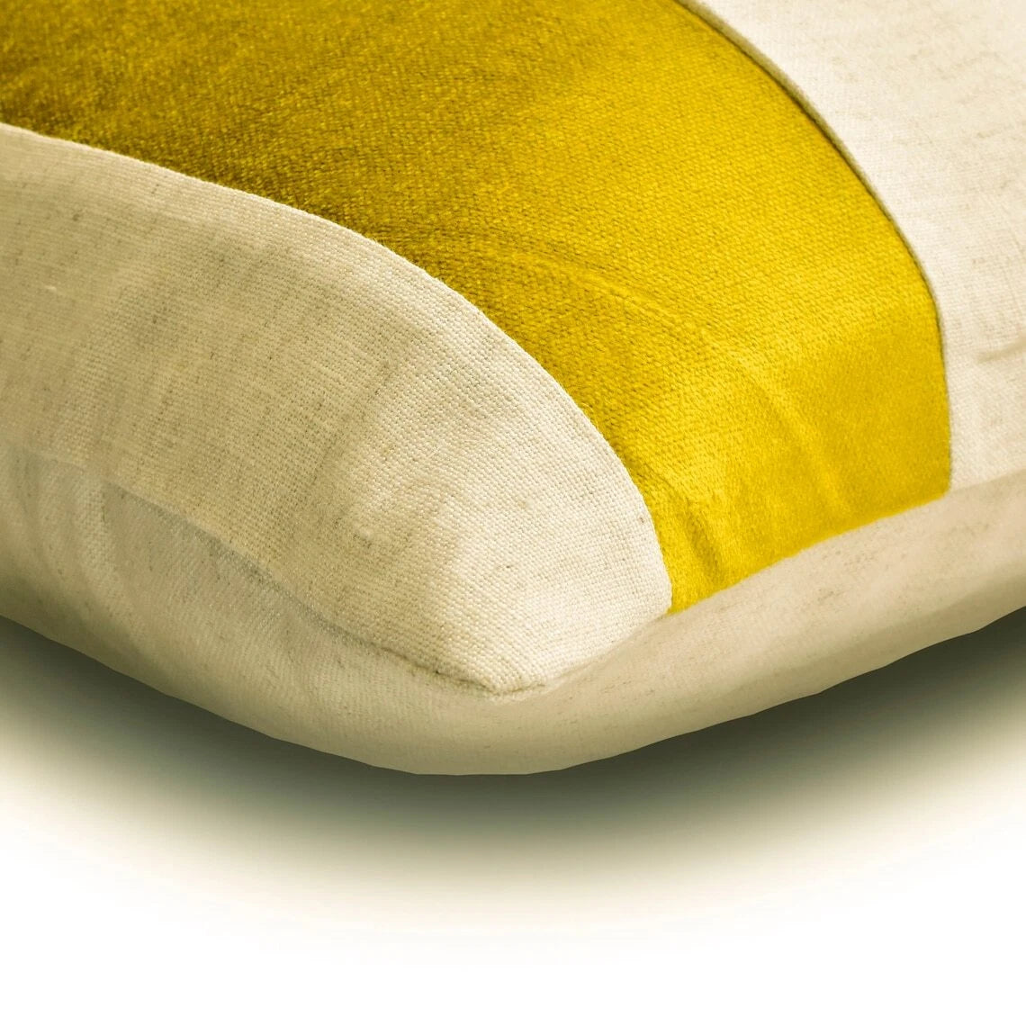 Couch Pillow Cover Green 16"x16", Bed Decor Velvet - Velvet Band Chartreuse