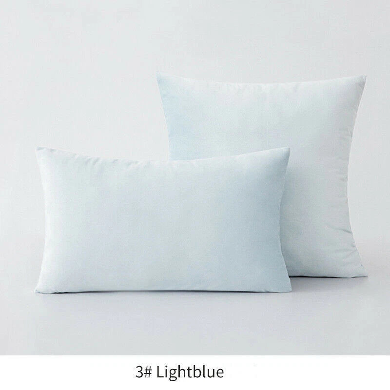 18" 20" 24" 16" Velvet Soft Cushion Cover Throw Pillow Cases Sofa Bed Home Decor