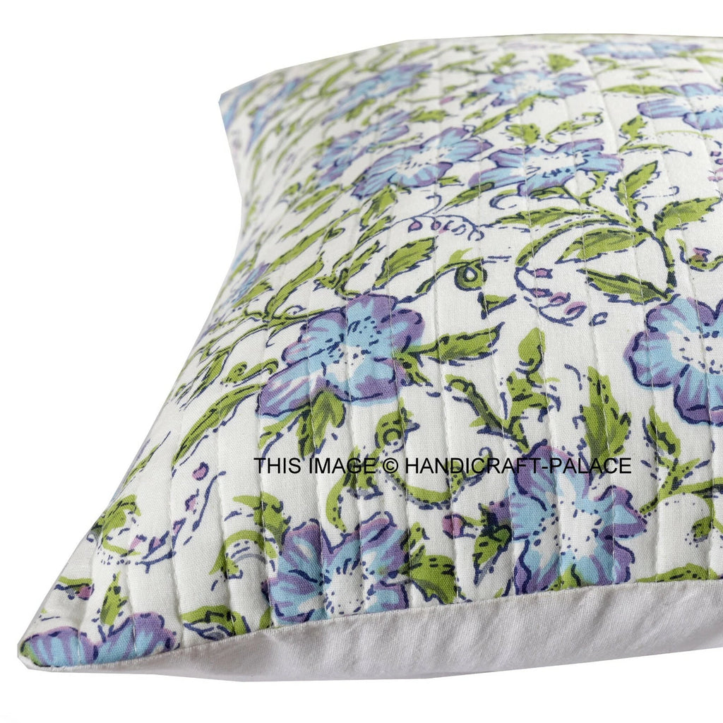 Indian Handmade Kantha Cotton Cushion Cover Bed Pillow Cases Sofa Throw-16"