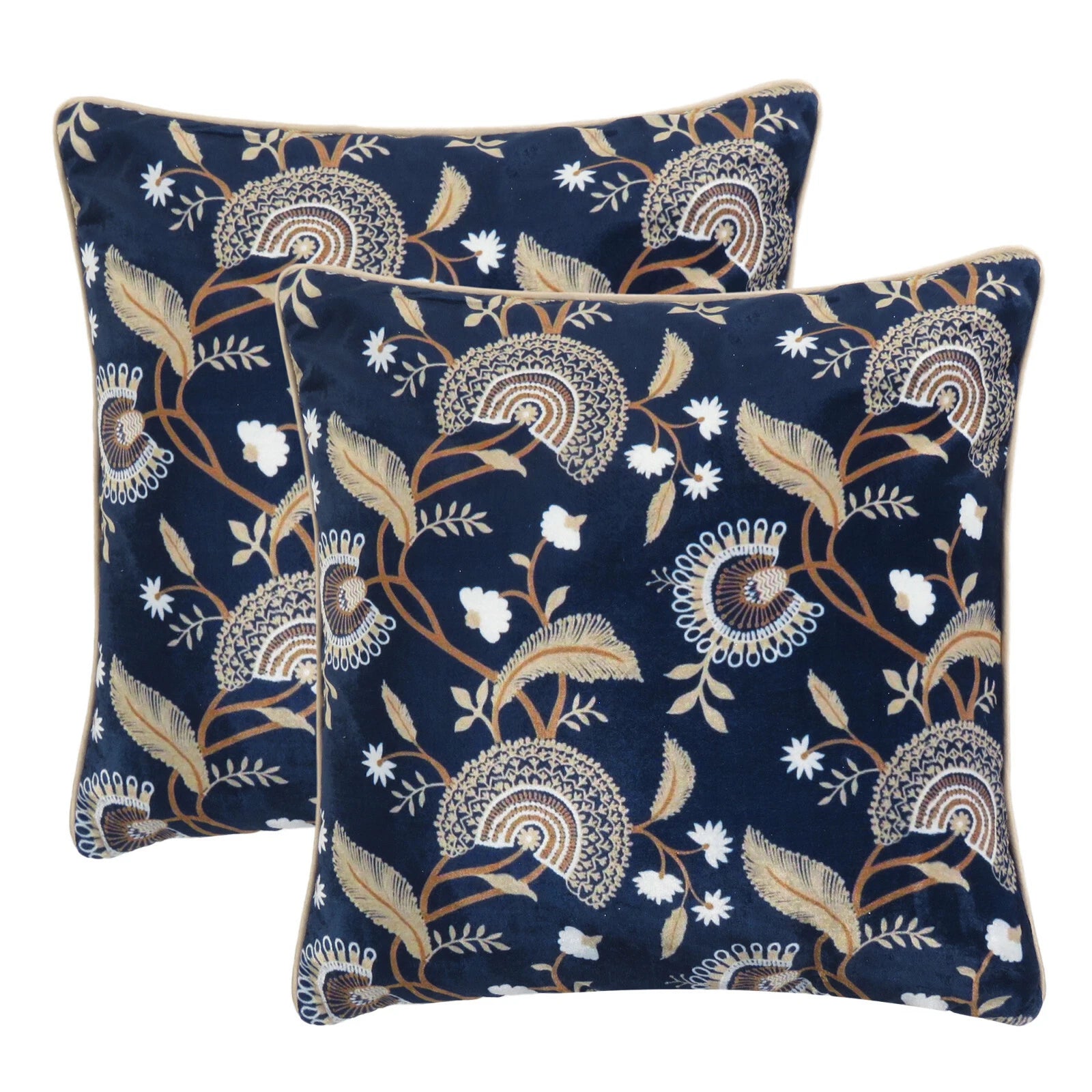 Velvet Pillowcase Cover Home Sofa Bed Decorative Cushion Covers Soft Pillows 5Pc