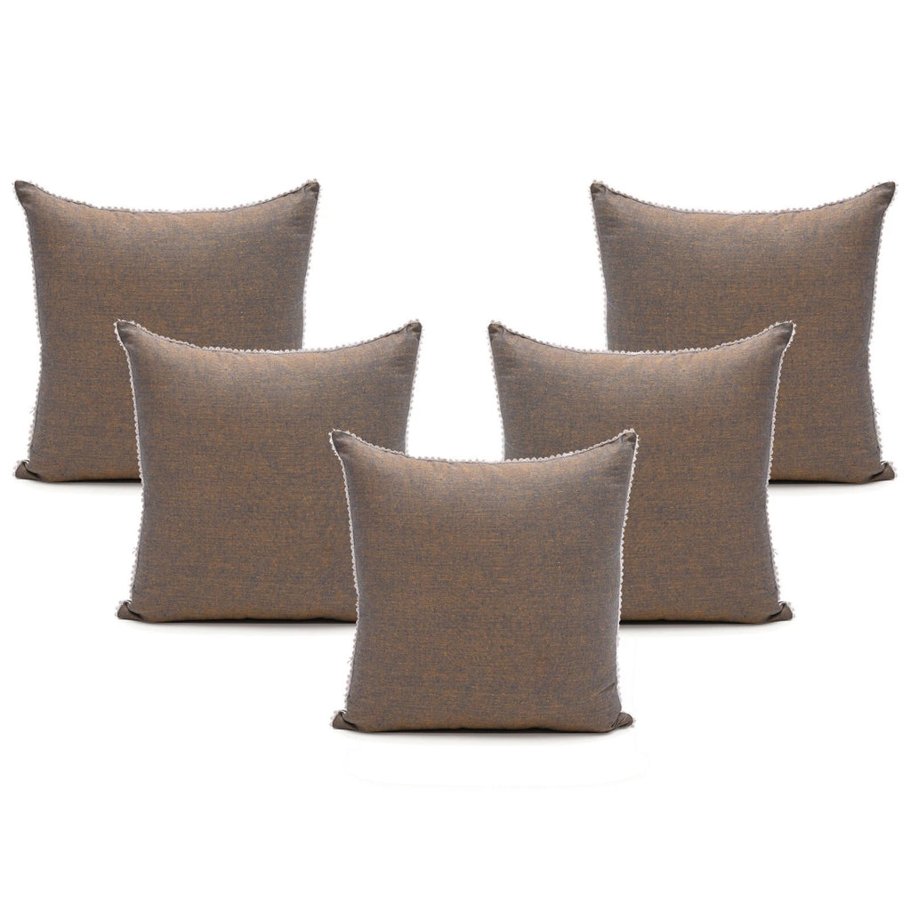 Cushion Cover Home Sofa Decor Cotton Throw Pillow Case Covers Solid with Lace S5
