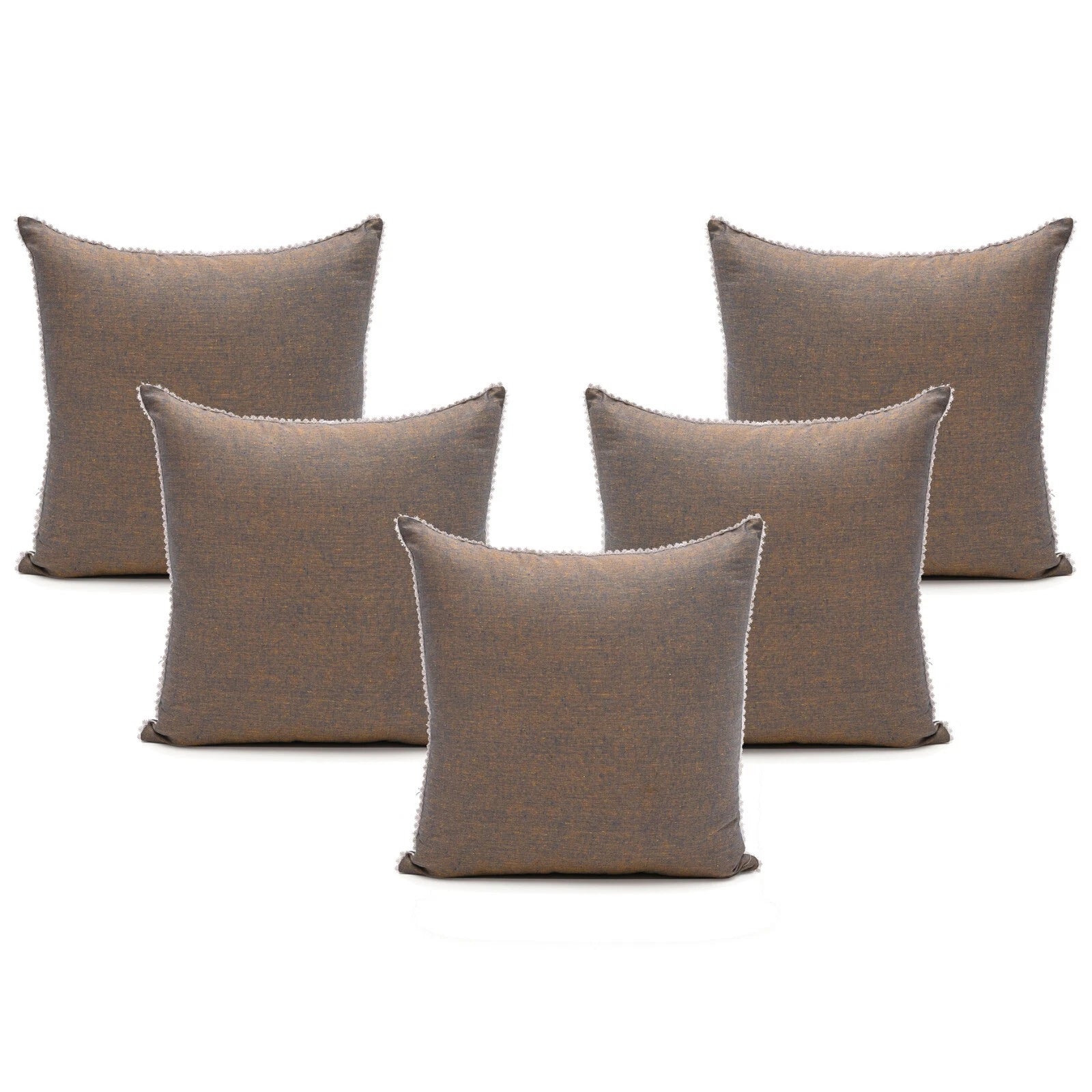 Cushion Cover Home Sofa Decor Cotton Throw Pillow Case Covers Solid with Lace S5
