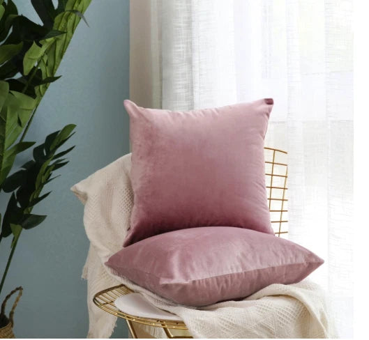 Simple Velvet Throw Cushion Cover Pillow Cover Pillowcase Home Sofa Car Decor