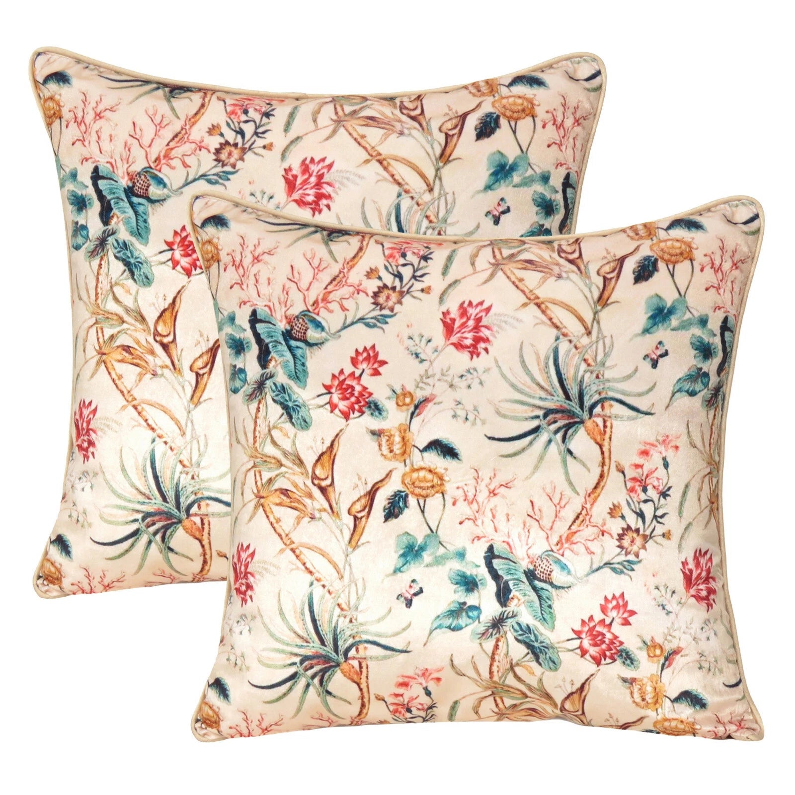 Velvet Pillowcase Cover Home Sofa Bed Decorative Cushion Covers Soft Pillows 5Pc