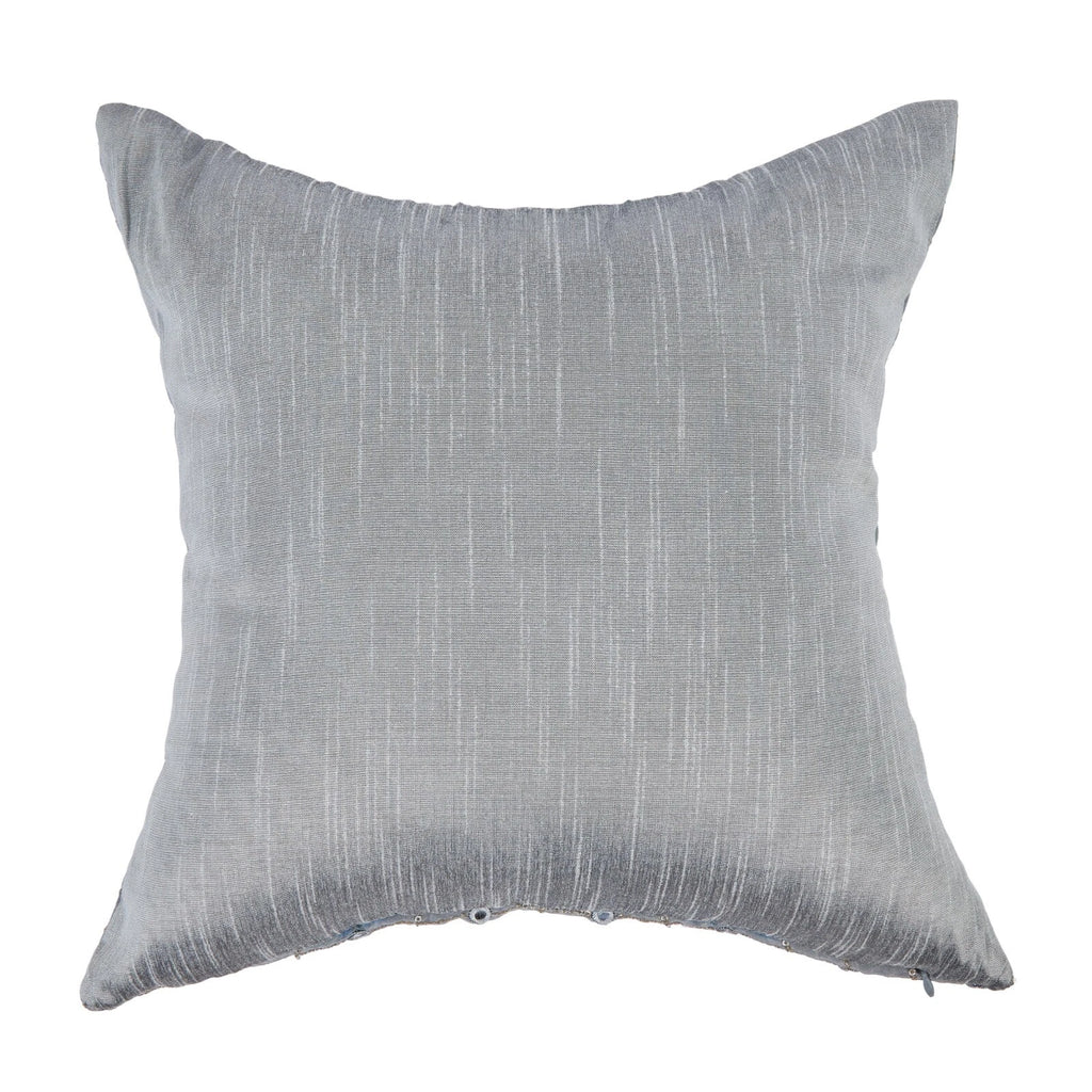 silver pillow cover for couch designer throw pillow embroidered pillow cover 2pc
