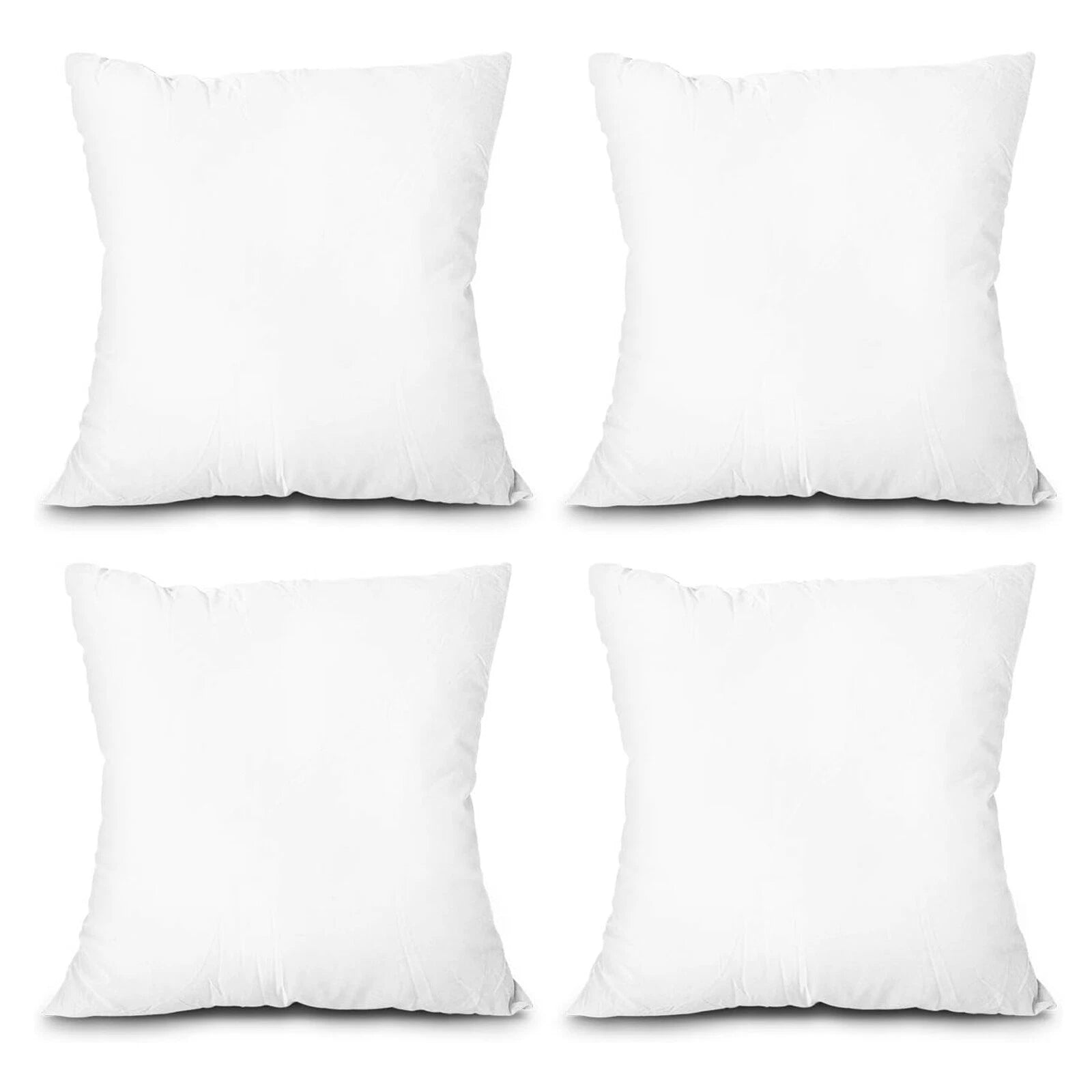 Pack of 4 16"-22" Throw Pillows Insert Ultra Soft Bed & Couch Sofa Decor Pillows