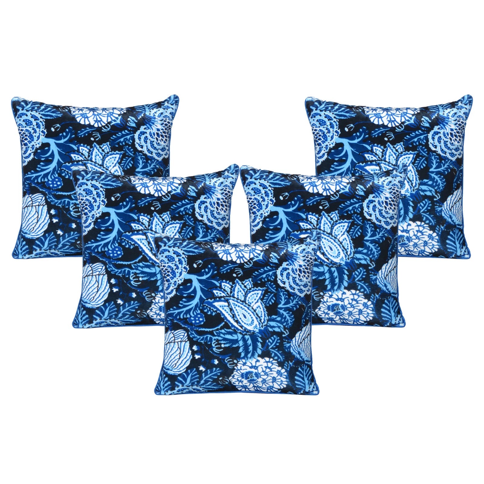 Velvet Pillowcase Cover Home Sofa Bed Decorative Cushion Covers Soft Pillows 5Pc