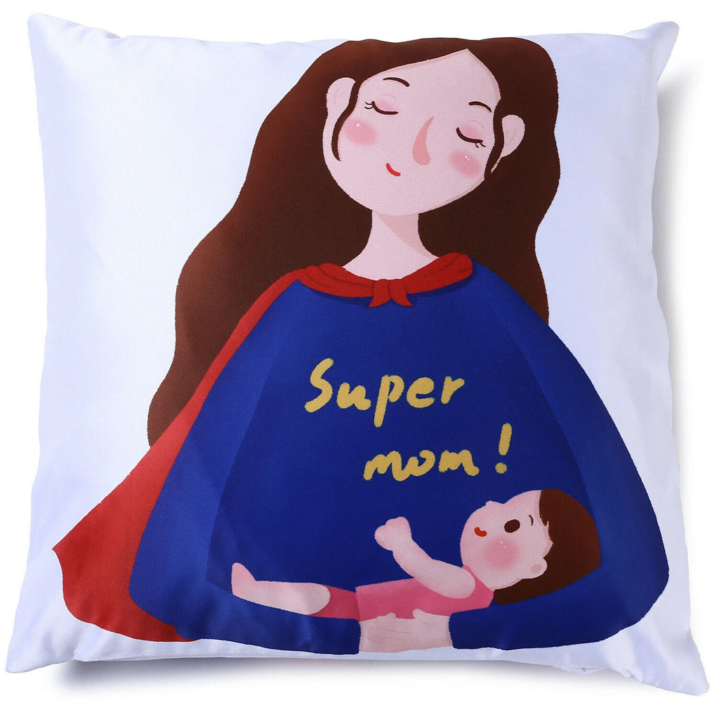 20Pcs White Sublimation Blank Pillow Case Sofa Cushion Cover DIY Printed Gift