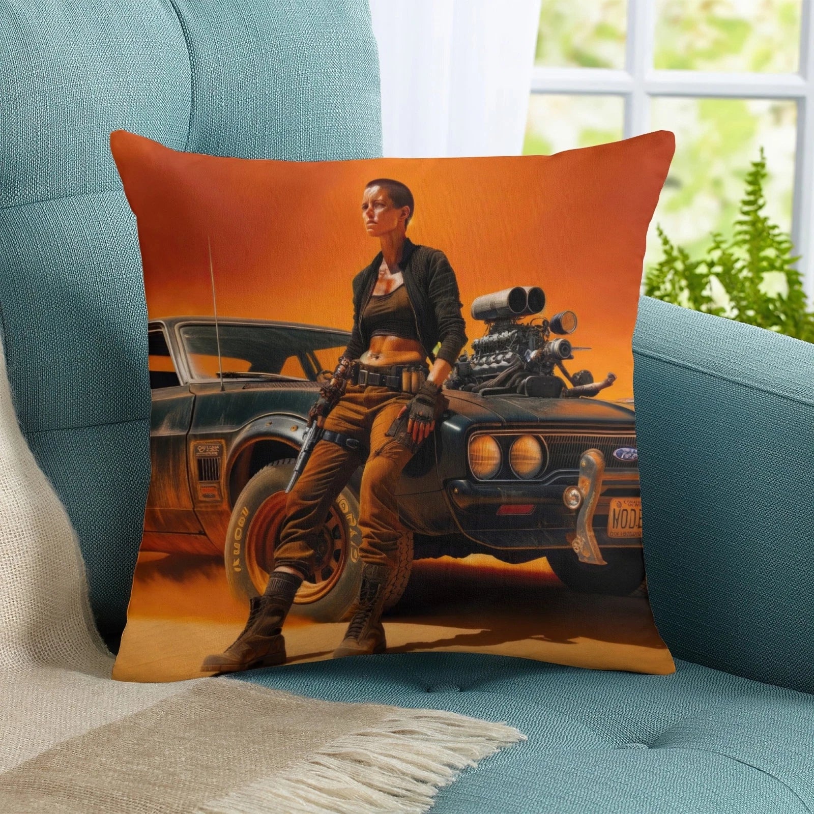 Mad Max Furiosa Cushion Cover Cotton Linen Pillow Case Pillow Covers for Sofa