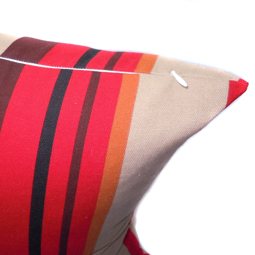 Tailor Made*COVER*Rainbow Strip Cotton Canvas Pillow Cushion Case Floor sofa*Ak3